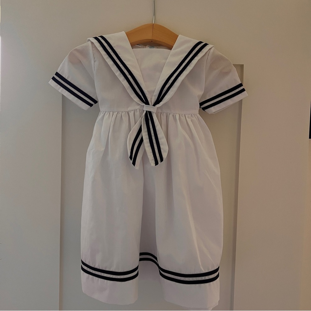 Feltman Brothers White Girls Sailor Dress 18 months